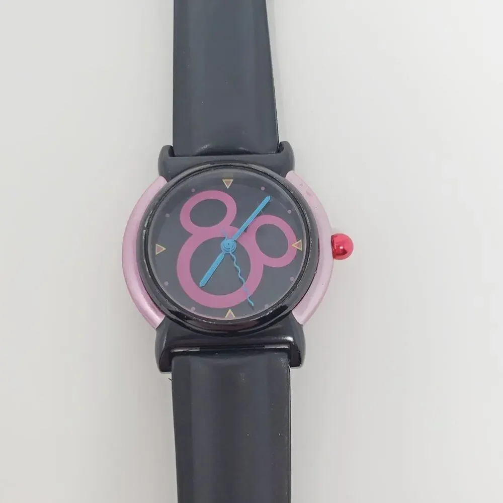 Rare Disney 90's Mickey Mouse Pink Y2K Watch H2F